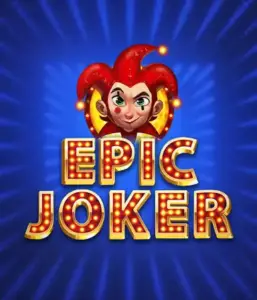 Step into the colorful world of Epic Joker slot by Relax Gaming, showcasing a playful joker with a flaming hairstyle set against a luminous blue background. This graphic portrays the joy and humor of classic slots, great for players who enjoy a nostalgic touch, delivering a captivating play experience.