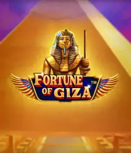 Uncover the ancient world of the Fortune of Giza game by Pragmatic Play, highlighting a stunning depiction of a Pharaoh set against the iconic pyramid backdrop. This graphic conveys the richness of Egyptian history, great for fans of Egyptian-themed slots, delivering a fascinating escape.